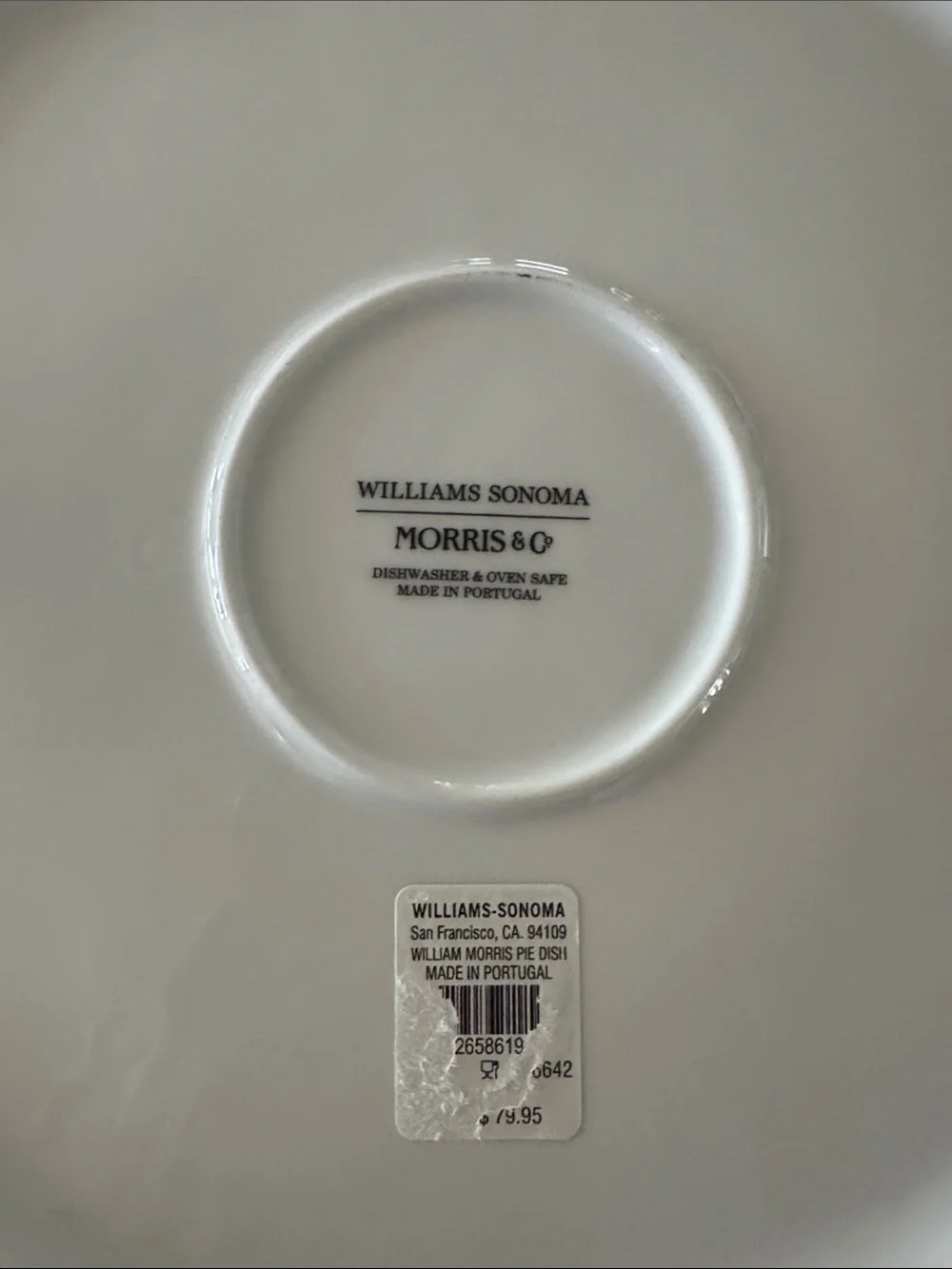 Morris & Co. x Williams Sonoma Bluebell Pie Dish - NWT!